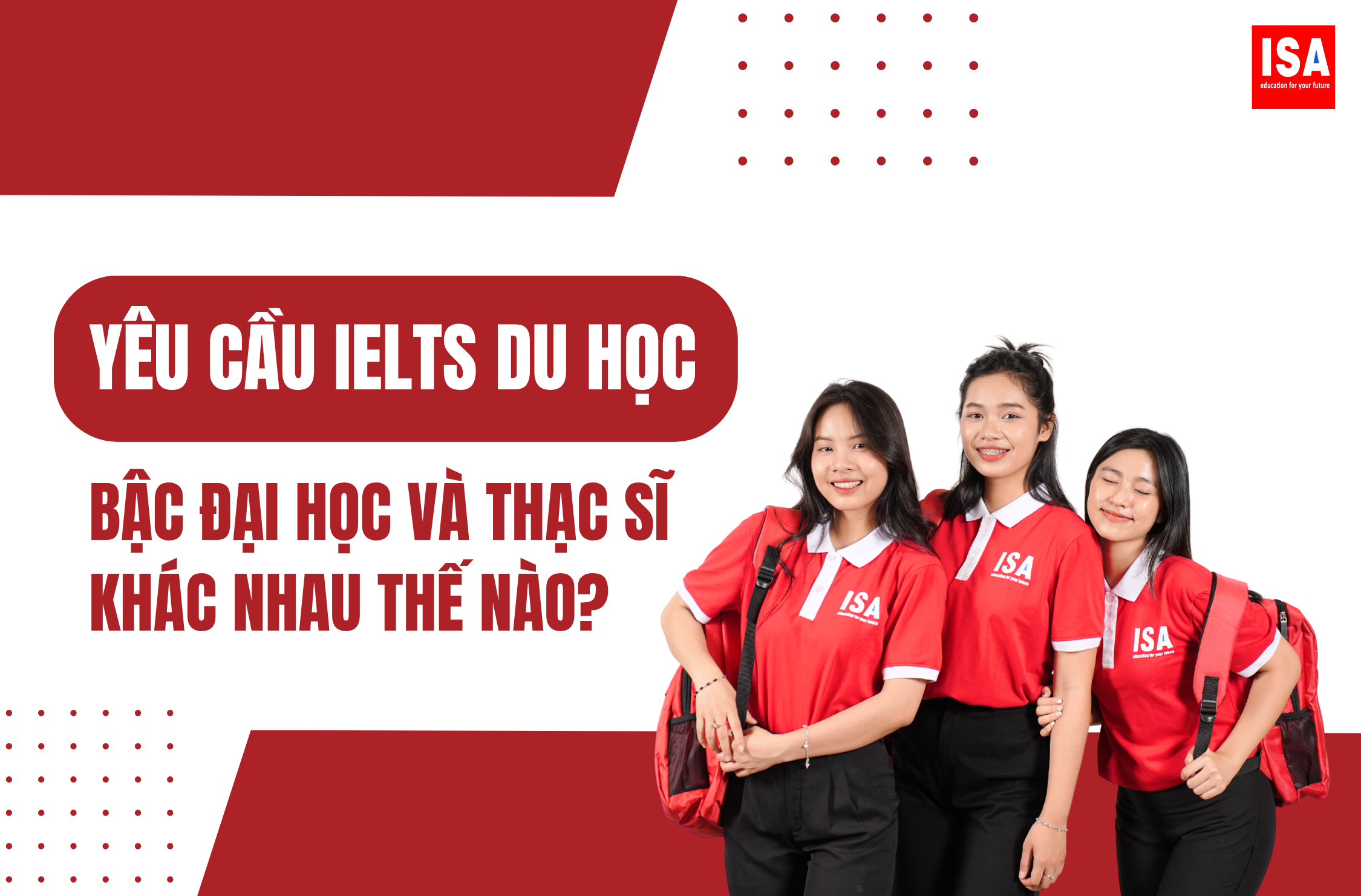 Yêu cầu IELTS du học bậc đại học và thạc sĩ khác nhau thế nào?